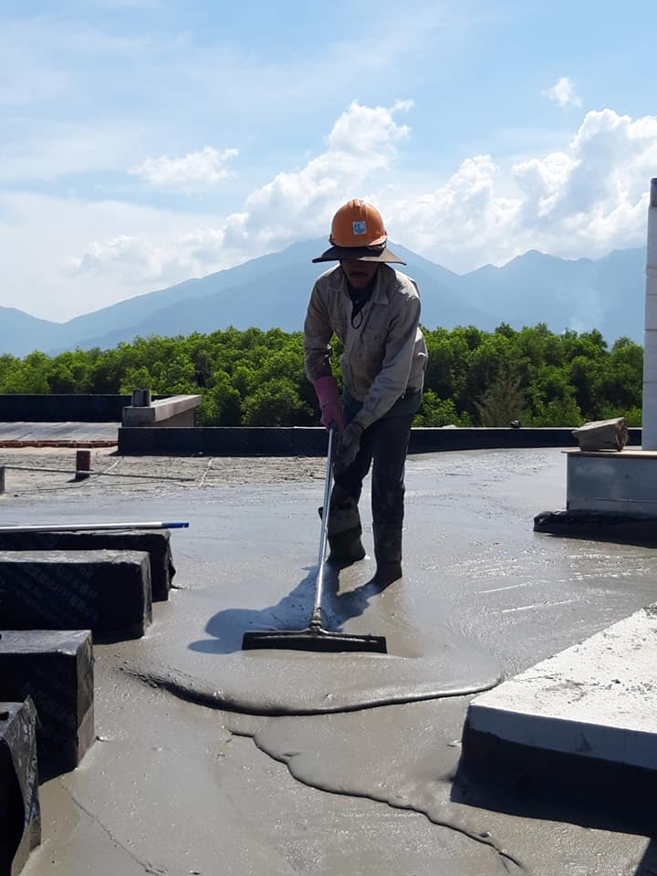 Construction of Foam concrete for Laguna Resort, Lang Co